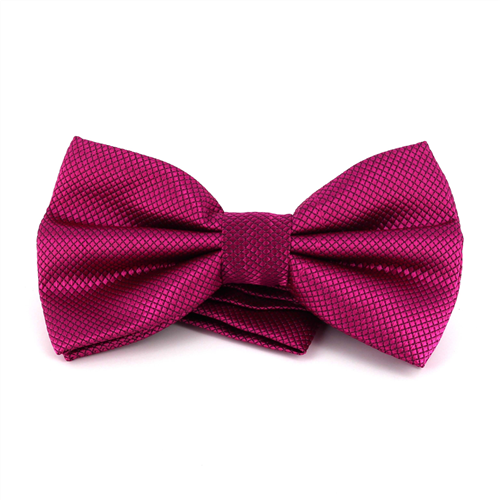 Pajarita Lisa Cuadritos Fucsia