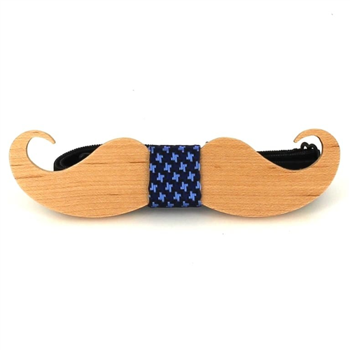 Pajarita Madera Bigote