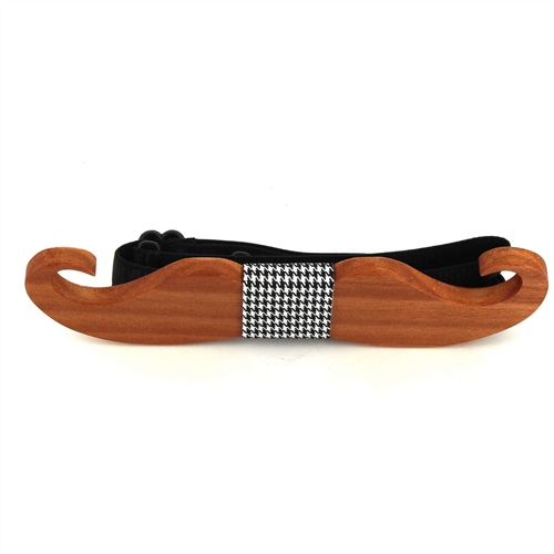 Pajarita Madera Bigote