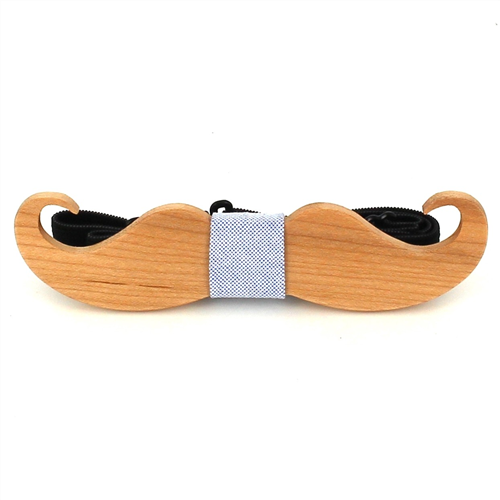 Pajarita Madera Bigote