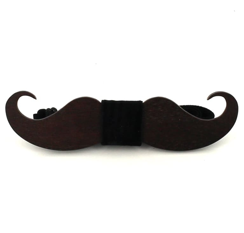 Pajarita Madera Bigote