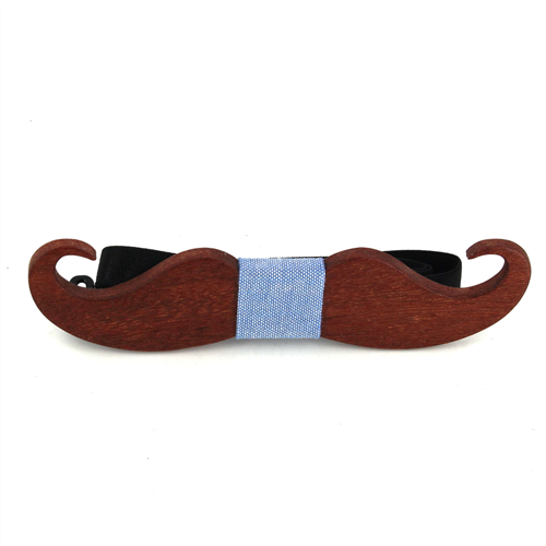 Pajarita Madera Bigote