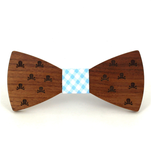 Pajarita Madera Calaveras