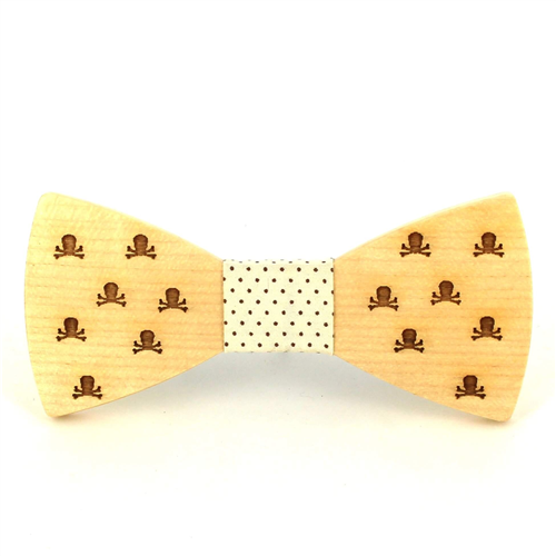 Pajarita Madera Calaveras