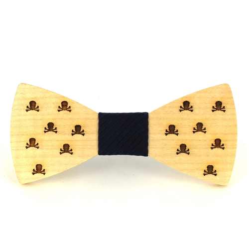 Pajarita Madera Calaveras