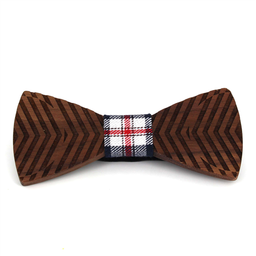 Pajarita Madera Cebra