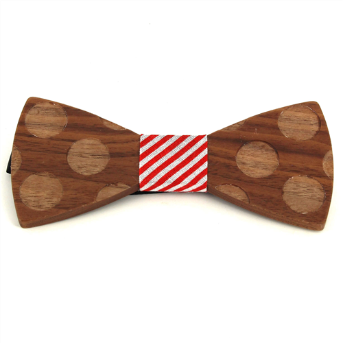 Pajarita Madera Círculos