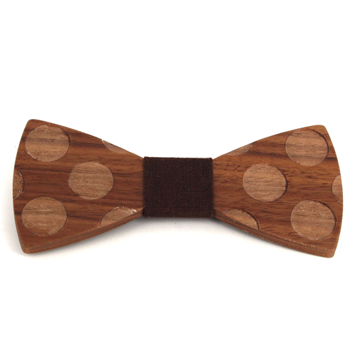 Pajarita Madera Círculos