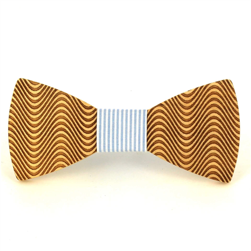Pajarita Madera Ondas