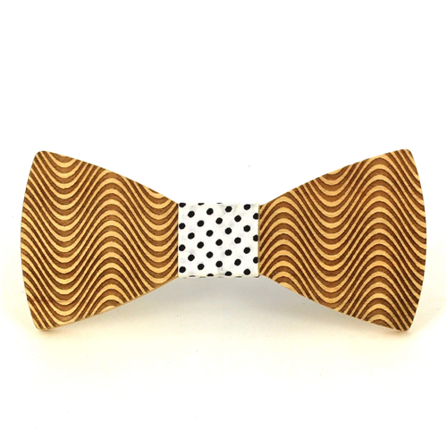 Pajarita Madera Ondas