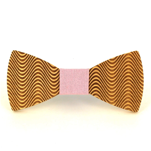 Pajarita Madera Ondas