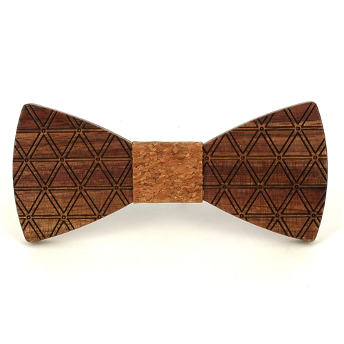 Pajarita Madera Rombos
