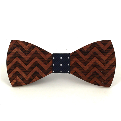 Pajarita Madera  Zig Zag