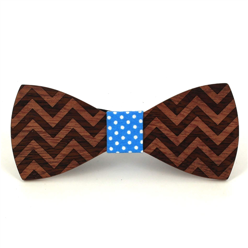 Pajarita Madera  Zig Zag