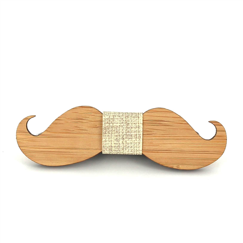 Pajarita Niños Bambú Bigotes
