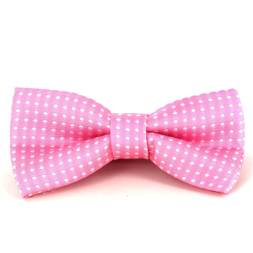 Pajarita Niños Rosa con Lunares