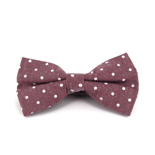 Pajarita Oxford Lunares Roja