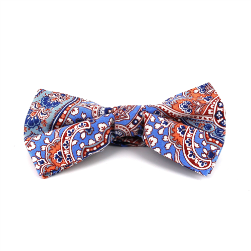 Pajarita Paisley Azul
