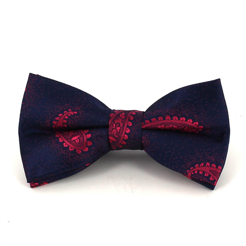 Pajarita Paisley Azul