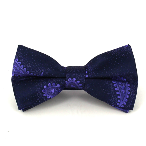 Pajarita Paisley Azul
