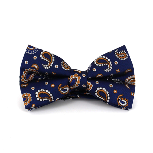 Pajarita Paisley Azul Marino