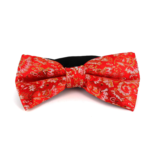 Pajarita Paisley Brillo Roja