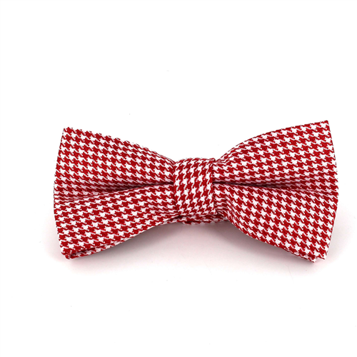 Pajarita Pata de Gallo Blanca y Roja