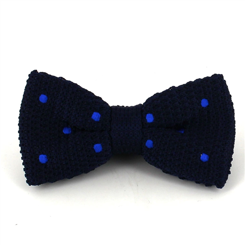 Pajarita Punto Azul Lunares Azules