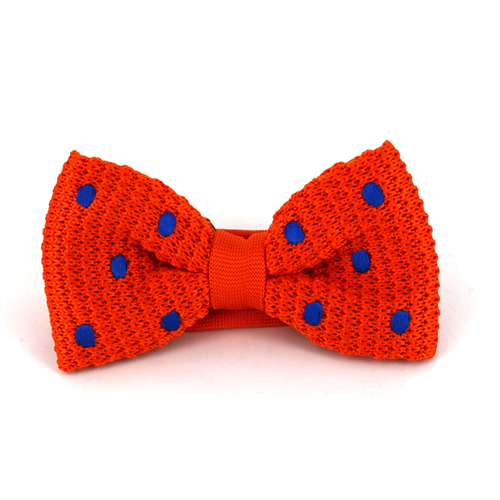 Pajarita Punto Naranja Lunares Azules
