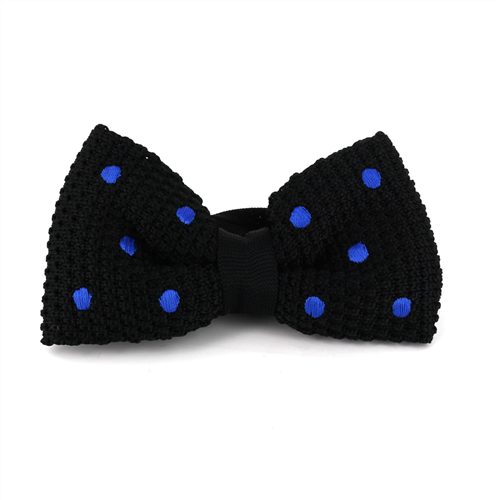 Pajarita Punto Negra Lunares Azules