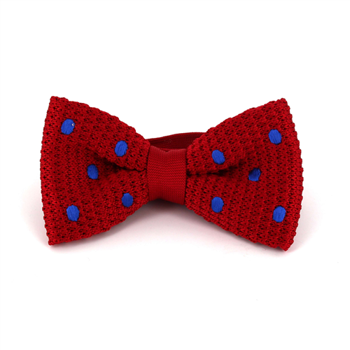 Pajarita Punto Roja Lunares Azules