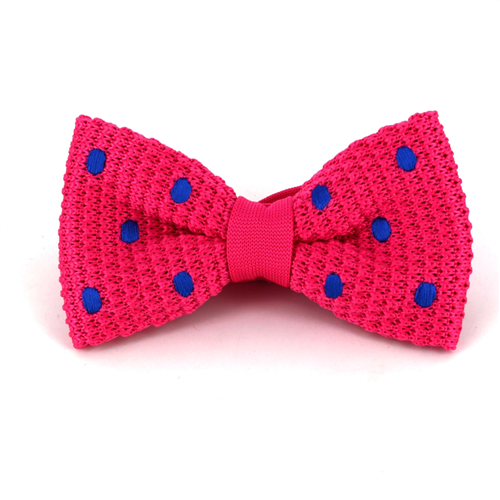 Pajarita Punto Rosa Lunares Azules