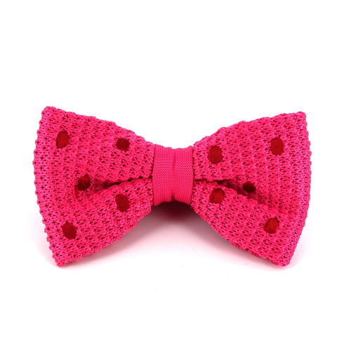 Pajarita Punto Rosa Lunares Rojos
