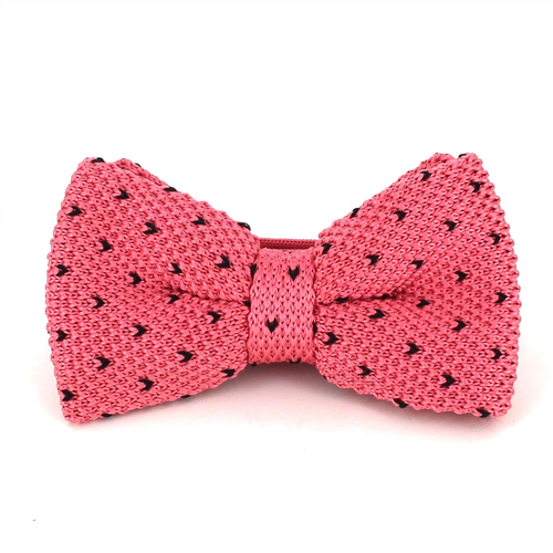 Pajarita Punto Rosa Motas Negras