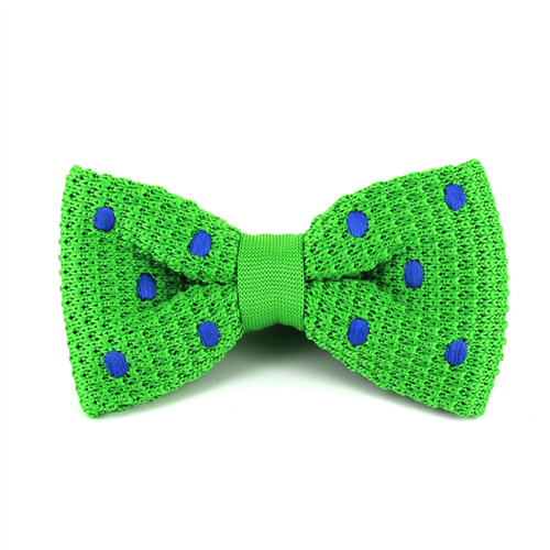 Pajarita Punto Verde Lunares Azules