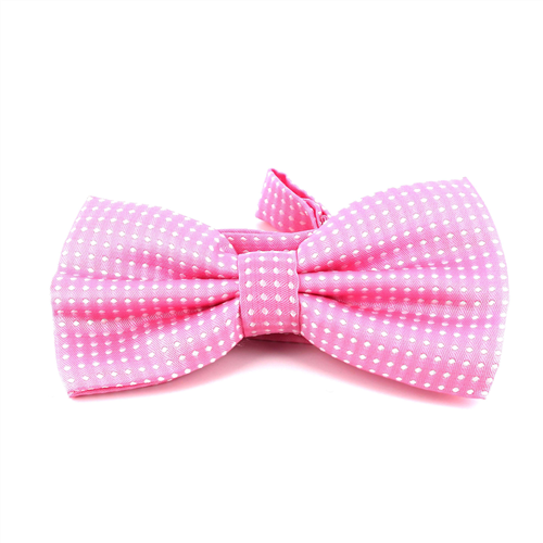 Pajarita Rosa Puntos Blancos