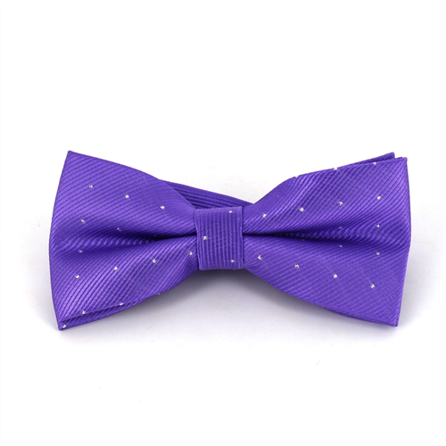 Pajarita Violeta Puntos Brillantes