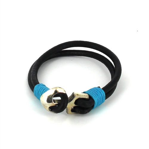 Pulsera Cuero con Ancla