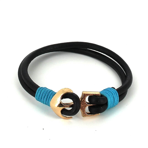 Pulsera Cuero con Ancla