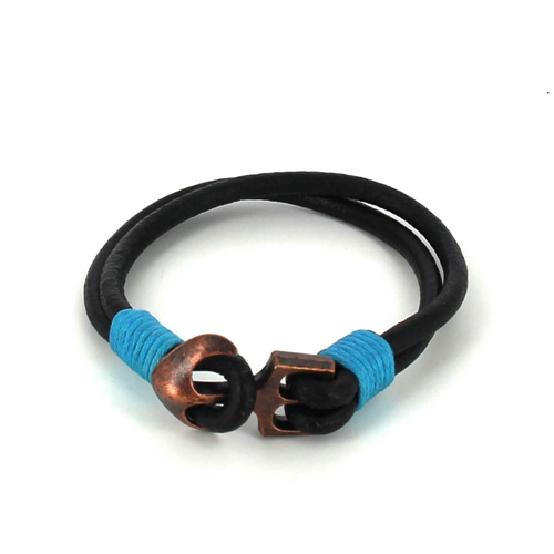 Pulsera Cuero con Ancla