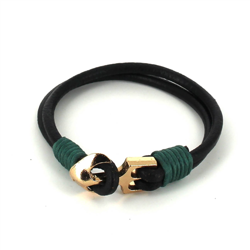 Pulsera Cuero con Ancla