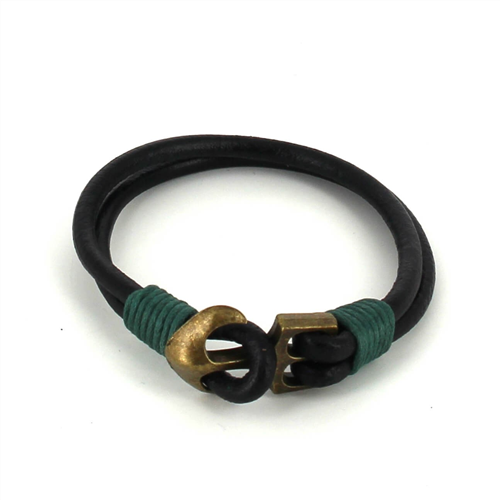 Pulsera Cuero con Ancla