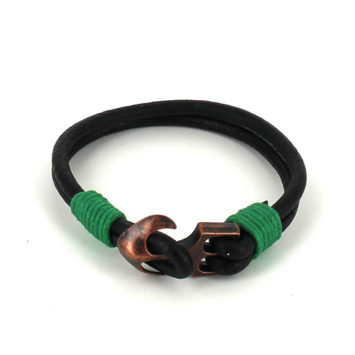 Pulsera Cuero con Ancla