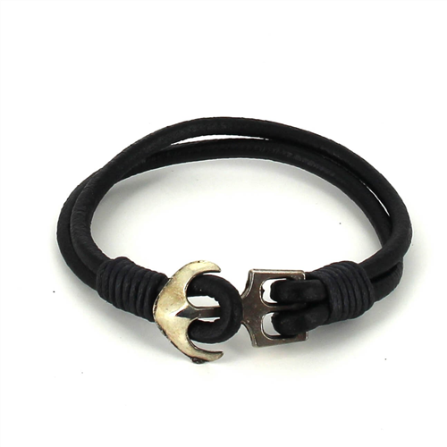 Pulsera Cuero con Ancla