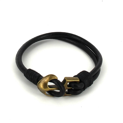 Pulsera Cuero con Ancla