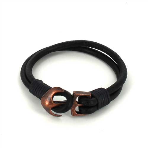 Pulsera Cuero con Ancla