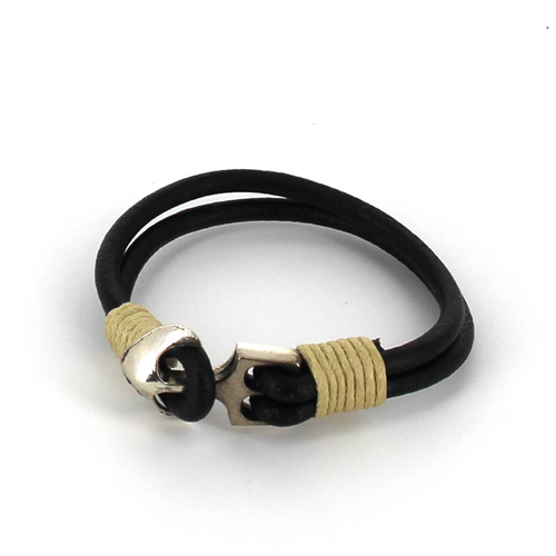 Pulsera Cuero con Ancla