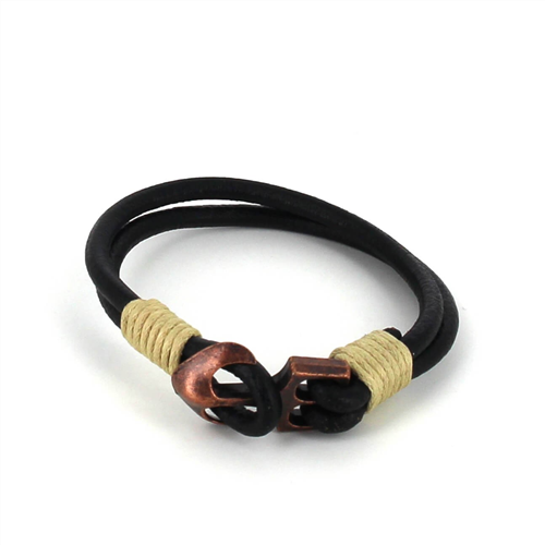 Pulsera Cuero con Ancla