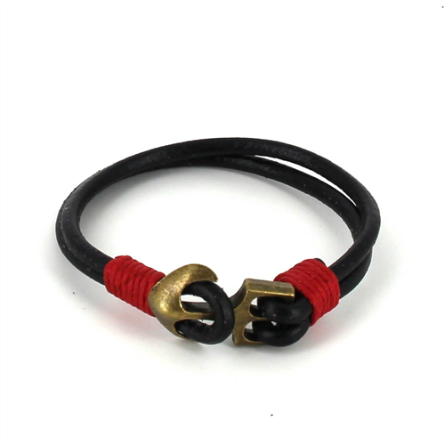 Pulsera Cuero con Ancla