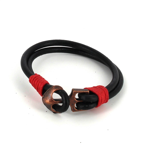 Pulsera Cuero con Ancla